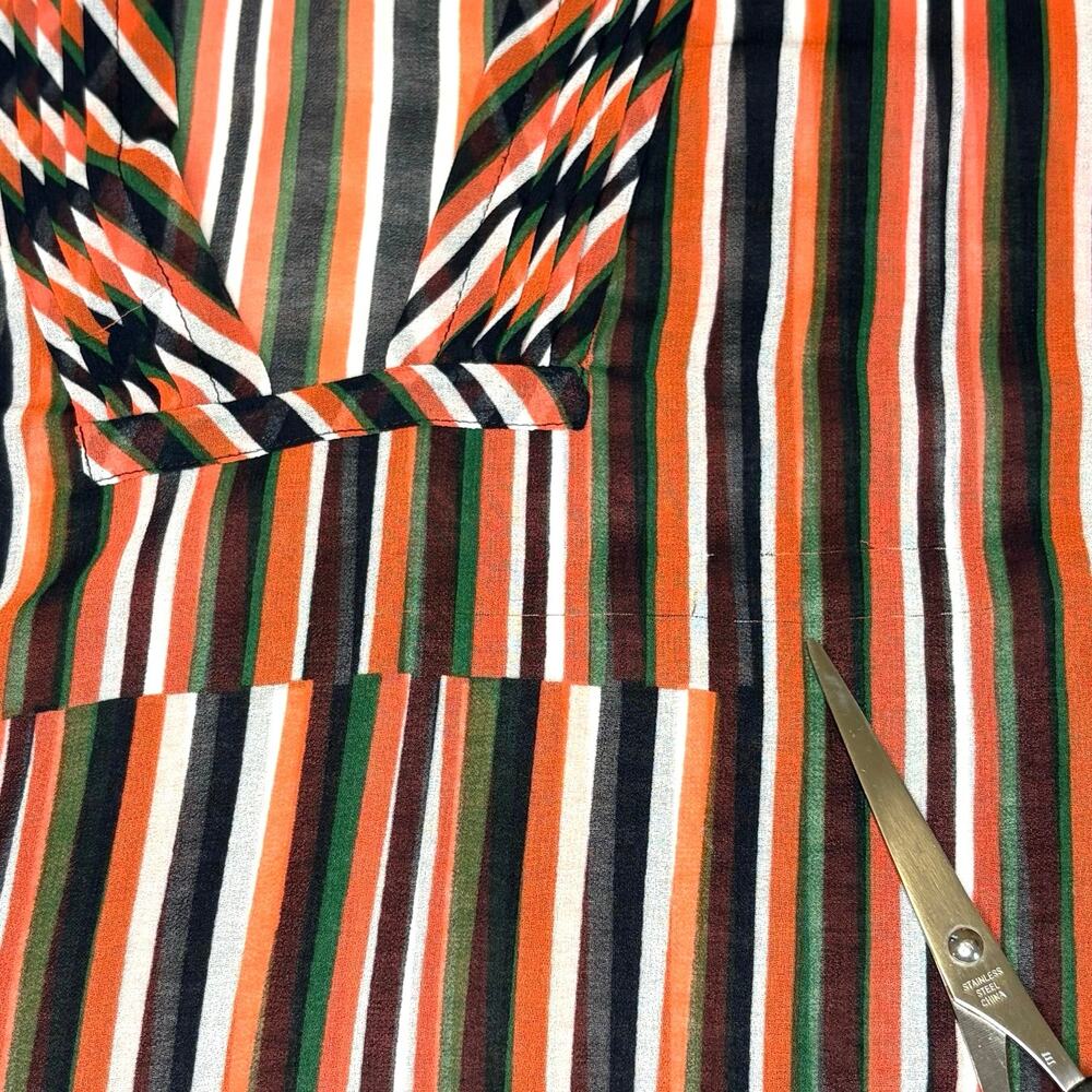 CAbi Women’s S Striped Chiffon Balloon Sleeve Blouse - Picture 15 of 15